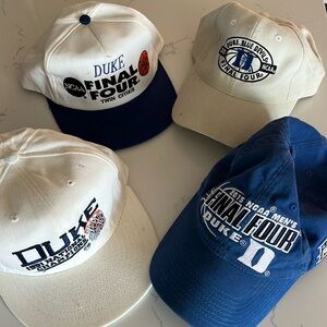 Four vintage Duke basketball men’s hats ‘91, ‘92, ‘01, ‘15